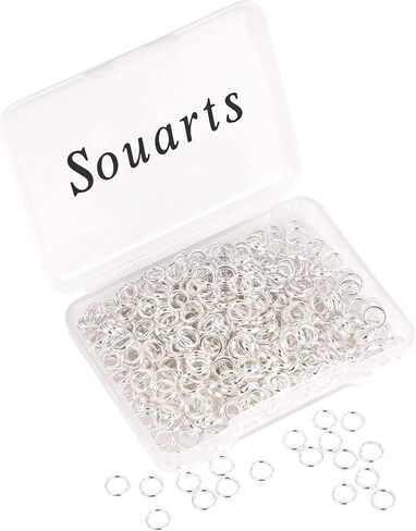 Silver Color Closed Jump Rings for Necklace Bracelet Jewelry Making(6mm-100) in Saudi Arabia