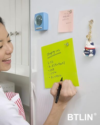 مغناطيس ثلاجة صغير BTLIN قوي، دبابيس ضغط مغناطيسية معدنية صغيرة للمطبخ والثلاجة ولوحة بيضاء مغناطيسية للمكتب 24 حزمة in Kuwait