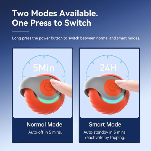 Speedy Sprint Ball Toy for Cat Type-C Rechargeable Interactive Cats Toy Orange in Saudi Arabia