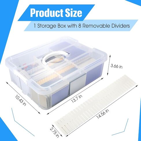 Yexiya 35 Pt Clear Card Storage Box Trading Card Storage Box Card Storage Box Plastic Playing Card Case, Large for Standard Card in Saudi Arabia