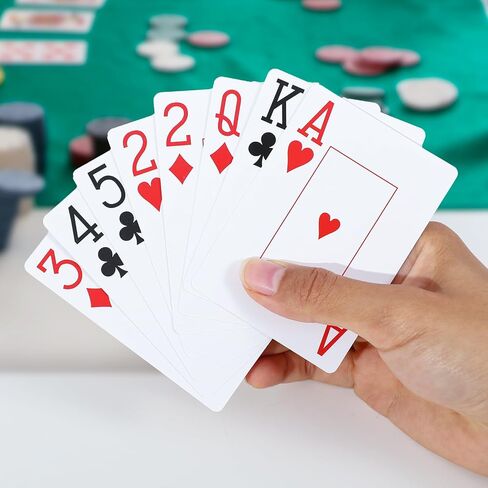 TYYIHUA Playing Cards Large Print, Low Vision Playing Cards, 2 Pack Poker Cards, Large Print Playing Cards for Seniors, Vision Impaired, for Blackjack, Euchre, Canasta Card Game in Saudi Arabia