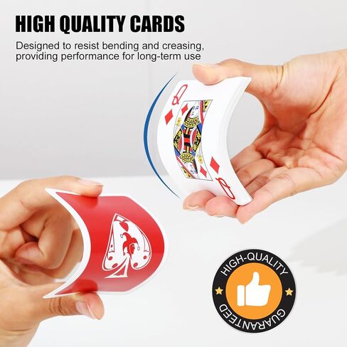 TYYIHUA Playing Cards Large Print, Low Vision Playing Cards, 2 Pack Poker Cards, Large Print Playing Cards for Seniors, Vision Impaired, for Blackjack, Euchre, Canasta Card Game in Saudi Arabia