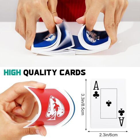 TYYIHUA Playing Cards Large Print, Low Vision Playing Cards, 2 Pack Poker Cards, Large Print Playing Cards for Seniors, Vision Impaired, for Blackjack, Euchre, Canasta Card Game in Saudi Arabia