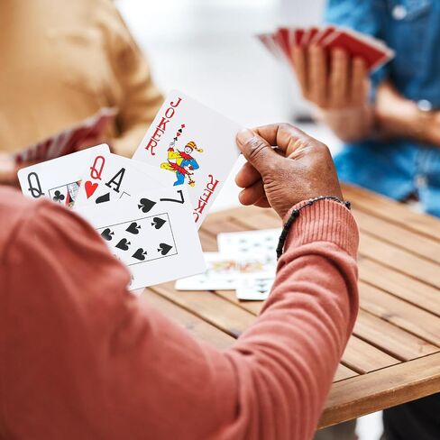TYYIHUA Playing Cards Large Print, Low Vision Playing Cards, 2 Pack Poker Cards, Large Print Playing Cards for Seniors, Vision Impaired, for Blackjack, Euchre, Canasta Card Game in Saudi Arabia