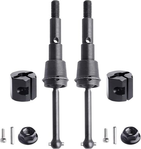 Steel Driveshafts CVD with Aluminum Wheel Hex for Tamiya SW-01 (Black) in Saudi Arabia