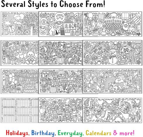 Tiny Expressions - Giant USA Coloring Map for Kids - Rolled, No Creases 72" x 30" - Jumbo Wall Art Poster for Classrooms, Bedrooms - Large Paper Banner (USA Map with Icons) in Kuwait