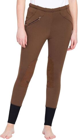 TuffRider Ladies Unifleece Pull On Winter Breeches, Black - Size 24 in Saudi Arabia