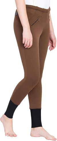 TuffRider Ladies Unifleece Pull On Winter Breeches, Black - Size 24 in Saudi Arabia