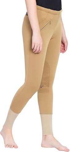 TuffRider Ladies Unifleece Pull On Winter Breeches, Black - Size 24 in Saudi Arabia
