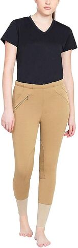 TuffRider Ladies Unifleece Pull On Winter Breeches, Black - Size 24 in Saudi Arabia