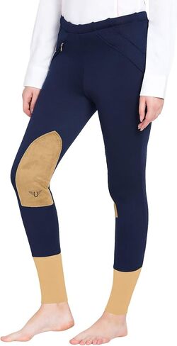 TuffRider Ladies Unifleece Pull On Winter Breeches, Black - Size 24 in Saudi Arabia