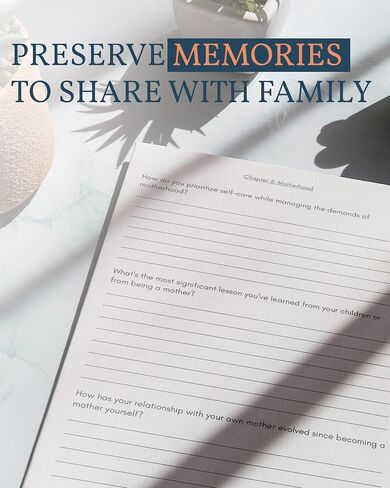 Mom's Life Story Journal: A Meaningful Keepsake for Mom to Share Her Journey and Memories, Book Includes 250+ Prompt Questions, Sentimental Mom Gifts Idea, Sentimental Gifts for Mom for Mother's Day, Birthday & Christmas in Saudi Arabia