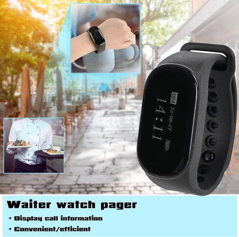 نظام استدعاء الممرضات اللاسلكي Retekess TD112، نظام النداء للمطاعم، 1 جهاز استقبال للساعة، 10 أزرار اتصال بأربعة مفاتيح للمطعم، البار، المستشفى، العيادة، المقهى in Kuwait