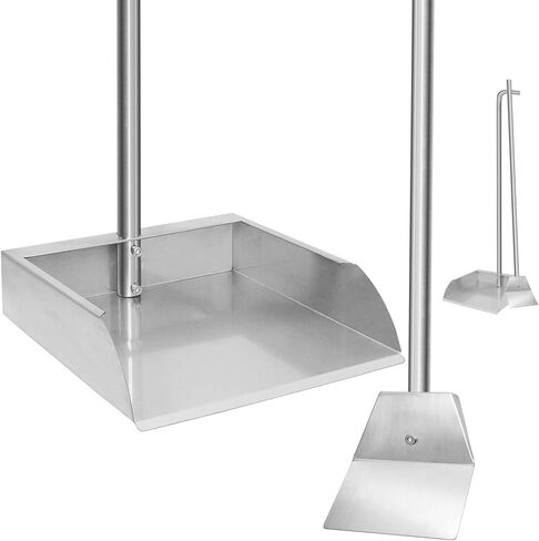 Stainless Steel Spade Poop Scoop,Large Pooper Scooper with Long Handle,33.4 inch Scooper for Pet Waste Indoor Outdoor Cleaning Easy Wash (Pooper Scooper Only) in Saudi Arabia