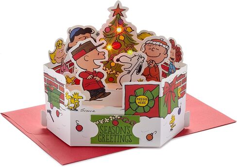 Hallmark Signature Paper Wonder Pop Up Christmas Card (Peanuts, Snoopy's Dog House) in Saudi Arabia