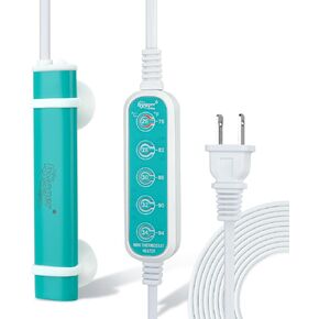 hygger Mini Submersible Aquarium Heater, Turtle and Betta Fish Tank Heater with Five-Key External Controller 78℉、82℉、86℉、90℉、94℉ for Freshwater Small Tank