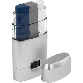 Face Paint Navy Blue Silver and White 3 Color Paint Stick - ART-10003 Skin Friendly Washable Paint Perfect for All Sporting Events, Football, Hockey, Basketball - Artistry Closet