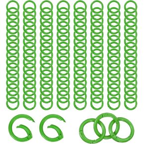PATIKIL Metal Spring O Rings, Zinc Alloy Snap Buckle Clasp O Rings Spring Keyring Buckles Snap Keychain Trigger Clip for Keychain Bag Collars
