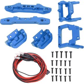 RC 1/18 Bumper Replacement Aluminum Alloy RC Bumper Plate Latrax Teton Accessories RC Front Rear Bumpers Plates Upgrade Parts