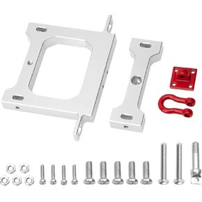 ShareGoo Metal Beam & Rear Bumper Trailer Hook Upgrade Parts Compatible with MN Model MN90 MN90K WPL B14 B24 B16 B36 C14 C24 1/16 RC Car