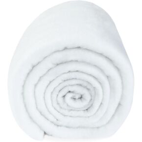 HOMBYS 300 GSM Upholstery Dacron Batting Polyester Cushion Wrap Extra Thick Quilt Batting by The Roll, Cuttable, Keep Your Cushion Fluffy, Handicraft Stuffing, (48 inch * 5 Yards)