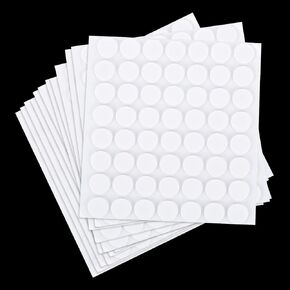 672 Pcs Adhesive Foam Dots 12mm/0.47" Double Sided 3D Round Foam Dots for Scrapbooking, Foam Circles Mounts for Crafts DIY Cards Office Supplies (12 Sheets, 56pcs/Sheet)
