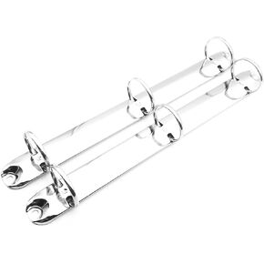 2Pcs Metal Standard Letter Size Notebook 3-Ring Binder Mechanism Replacement Kit，3 O Rings,Loose Leaf Binding Spines Combs for Personal Organizers Planners (32mm)