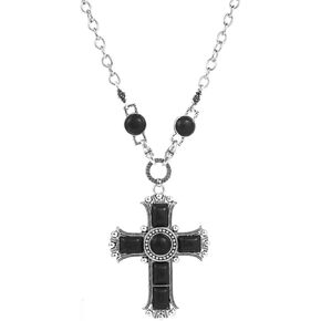 WCRAZYE Boho اليدوية الفيروز الطبيعي قلادة للنساء الفتيات بوهو البرق الصليب الفيروز القلائد الغربية خمر بيان قلادة قلادة in Kuwait