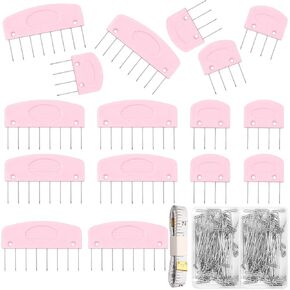 110 Pcs Knit Blockers Combs Pins, Knit Blocking Combs for Blocking Knitting, 100 T-pins for Blocking Knitting, Knit Blockers Crochet Sewing Lace Needlework Projects Tool Device in Kuwait