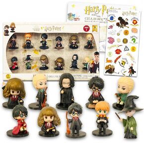 Harry Potter Cake Topper - Harry Potter Cake Decorations Bundle with 12 Harry Potter Cake Toppers Figures (1.5"), Stickers, & More | Harry Potter Party Supplies