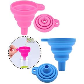 2 Pcs Diamond Painting Tools Funnel - Silicone Collapsible Funnel, Convenient Foldable Beads Container Mosaic Tool for 5D DIY Diamond Painting Kits for Adults.