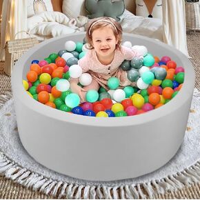 LimitlessFunN Foam Kids Ball Pit, Baby Play Ball Pool, Foldable Playpen for Toddlers | Balls Not Included |
