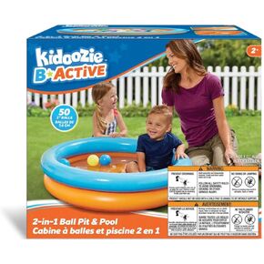 Kidoozie B-Active Splash n 'Play Ball Pit، حوض سباحة 34 بوصة، 50 كرة، مثالية للأطفال الصغار، للأعمار من عامين فما فوق، متعددة (G02653)