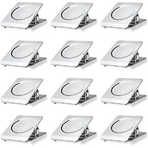 12 Pcs Magnetic Clips 1.5 inch Heavy Duty Magnet with Metal Clips for Hanging Home Office Fridge Whiteboard