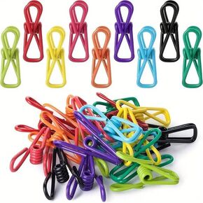 NO Magnet, Chip Clips, Bag Clips, Chip Clips Bag Clips Food Clips for Food Packages, Bag Clips for Chips, Bag Clips for Food, Chip Clips Pack of 5, (Random Color)