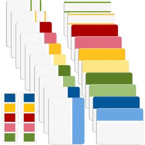 Mr. Pen- Sticky Index Tabs, 500 Pcs, 21 Sets, Colorful Sticky Tabs for Notebooks, Page Markers, Page Tabs for Binders, Page Tabs Sticky Tabs for Books, Notebook Tabs, Book Sticky Tabs for Notebooks