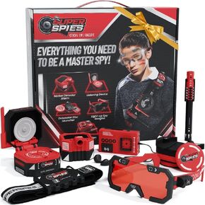 SuperSpies Secret Agent Spymaster Kit - Kids Spy Gear Spy Ninjas Toys Kids Spy Kit Spy Ninja Gadgets Spy Toys Spy Gadgets Spy Ninja Kit Kids Detective Kit Spy Kit for Kids 8-12