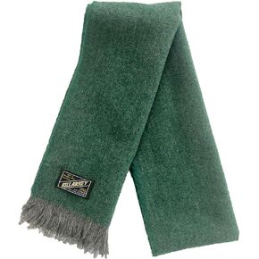 Kerry Woollen Mills Killarney Herringbone Wool Scarf – Green Check