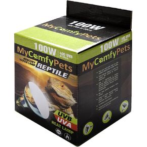 UVB Light and UVA 2-in-1 Reptile Bulb 100W for Bearded Dragons and All Reptiles (400 UVB)