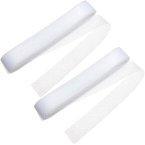 NBEADS 50 Yards Stiff Horsehair Braid for Polyester Boning Sewing Wedding Dress Dance Gowns Dress Accessories (White,1.57Inch)