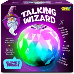 White Elephant Gifts for Adults & Kids - Talking Wizard Fortune Teller Crystal Ball - Stocking Stuffers for Kid 8-12 - Gag Gift Funny Adult Men Teens Boys - Christmas Ideas, Yankee Swap