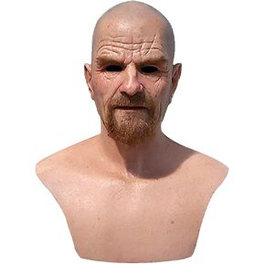 ASTP&FH Realistic Old Man Mask Latex Old Lady Mask Halloween Latex Cosplay Human Face Mask Cosplay Costume Props