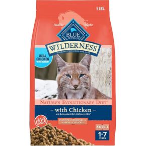 Blue Buffalo Wilderness Adult Indoor Dry Cat Food, Indoor Hairball Control and Weight Control Formula, High-Protein and Grain-Free Diet, Made with Natural Ingredients, Chicken, 11-lb. Bag