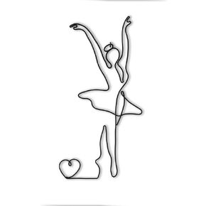 Handmade Wall Hanging Decor For Living Room, Ballerina Wire Wall Hanging decor, Minimalist Home Decor, Art Deco, Handcrafted Art, New Home Gift, Abstract Body Figure, Housewarming Gift
