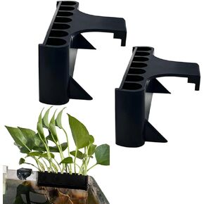 2PC 7 Holes Upgraded Aquatic Plant Cup Aquarium Plant Holder for Tank - Perfect for Fish Tank Aquaponic Plant Cultivation and Aquascape Decorations on Top of Tank