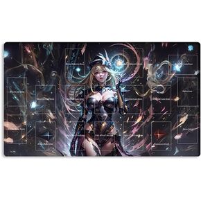 New Mlikemat Playmat El Shaddoll Construct TCG CCG OCG Trading Card Game Mat with Zones + Free Bag (ZD014-824-A)