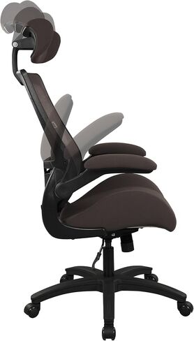 BOLISS High-Back Ergonomic Mesh Computer Office Desk Chair with Super Soft Adjustable Arms Molded Foam Seat and Lumbar Support-Brown in Saudi Arabia