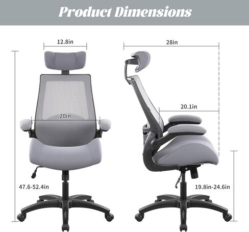 BOLISS High-Back Ergonomic Mesh Computer Office Desk Chair with Super Soft Adjustable Arms Molded Foam Seat and Lumbar Support-Brown in Saudi Arabia