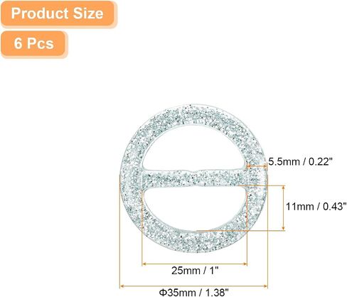 uxcell 6Pcs T-Shirt Clips, Plastic Scarf Ring Clip Round Tie Circle Clip Buckle Fashion Clothes Corner Knotted Button for Women's Silk Clothing Decoration in Saudi Arabia