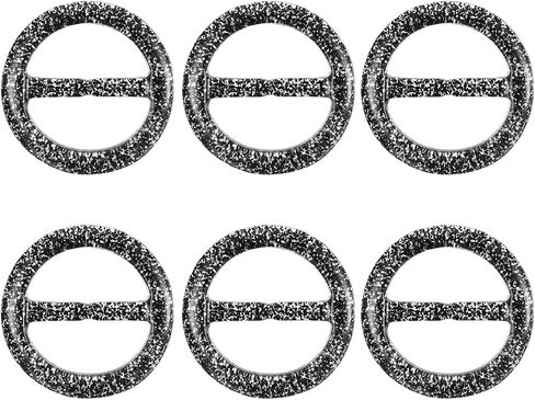 uxcell 6Pcs T-Shirt Clips, Plastic Scarf Ring Clip Round Tie Circle Clip Buckle Fashion Clothes Corner Knotted Button for Women's Silk Clothing Decoration in Saudi Arabia